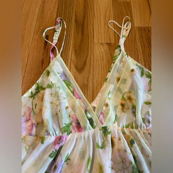 Oscar de la Renta pink label, sheer dress - Picture 2 of 6